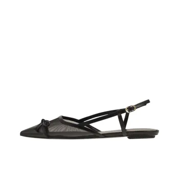 Stuart Weitzman Kitty Pointed Toe Slingback Shoes