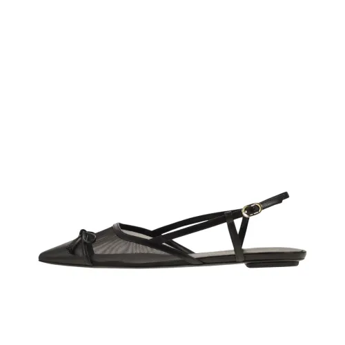 Stuart Weitzman Kitty Pointed Toe Slingback Shoes