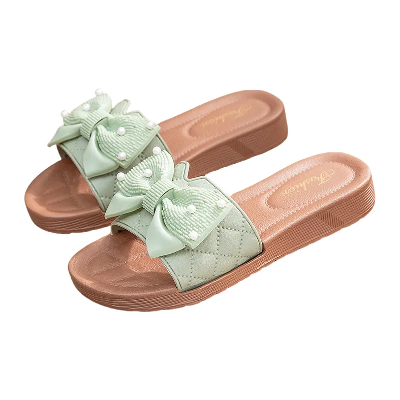 Yalu Preferred Home Slippers Black, White, Green-7