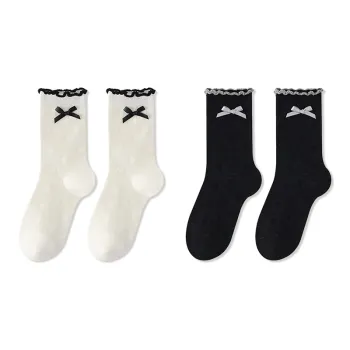 JIAZINI Mid Calf Socks Women's 4 Pack
