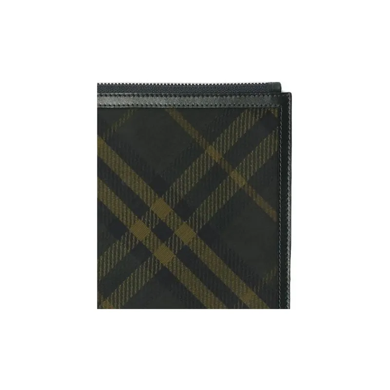 Burberry Polyester Clutch Men's Dark Shadow Color-4