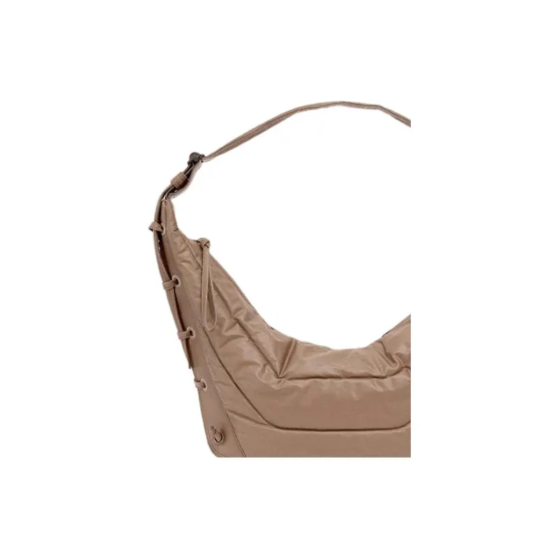 Lemaire Cotton Croissant Bag Handbag Shoulder Bag Medium Size Unisex Brown-2