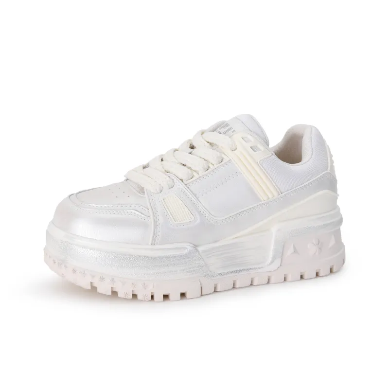 FAICCIA Height Increasing Lightweight Breathable Low Top Skateboard Shoes Women's-9