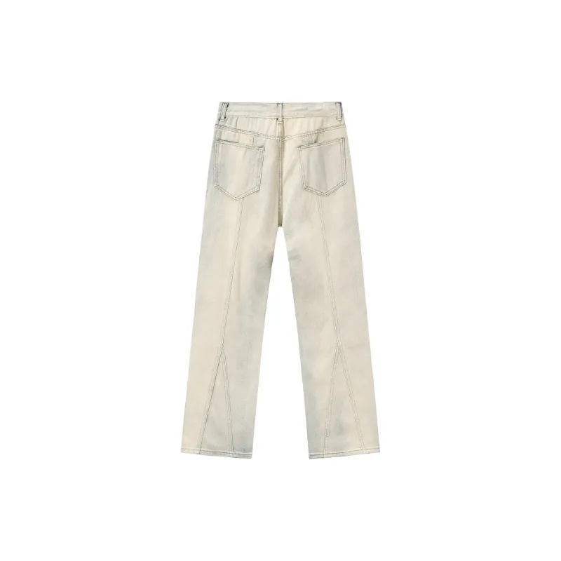 ALCOFM Jeans Unisex Yellow Mud-1