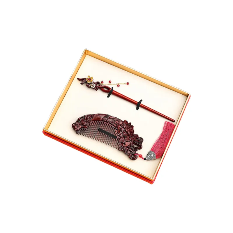 ANTINOB New Chinese Style Chinese Style Comb Box Portable-1