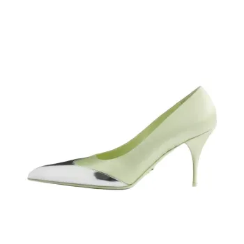 PRADA Slim Heel High Heels 8.5cm Women's Green
