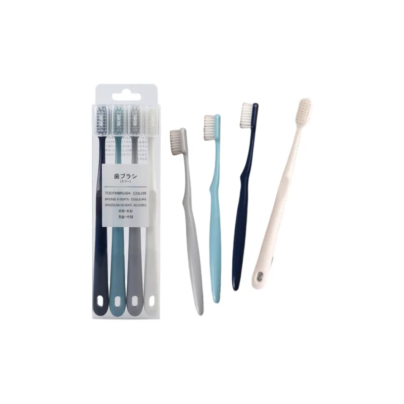 CHENYISHENG Macaron Color Series Toothbrush Comfortable Bristles Couple Family Set-4
