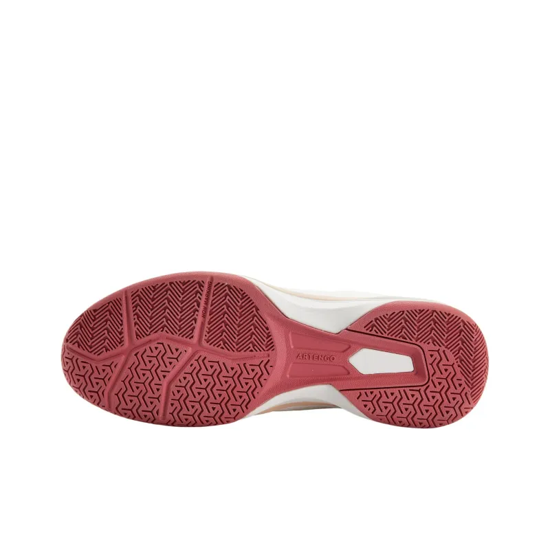 DECATHLON ARTENGO TS500 Low Top Tennis Shoes Women's Ecru-3