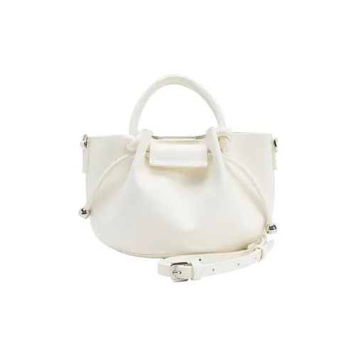 URBAN REVIVO Artificial Leather Handbag, Shoulder Bag, Crossbody Bag Small Size Women's Raw White/Sky Blue/Black