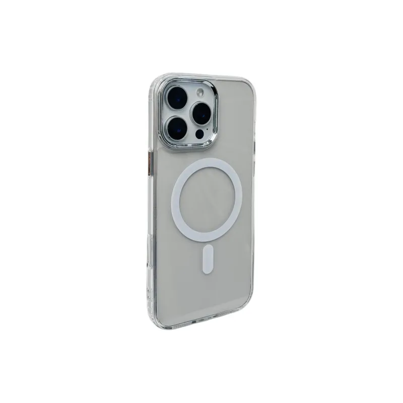 Sopi Acrylic Material Pure Transparent Magnetic Phone Cases Compatible With IPhone 16/15 Pro Max/Apple 13/14 Pro/Max-1