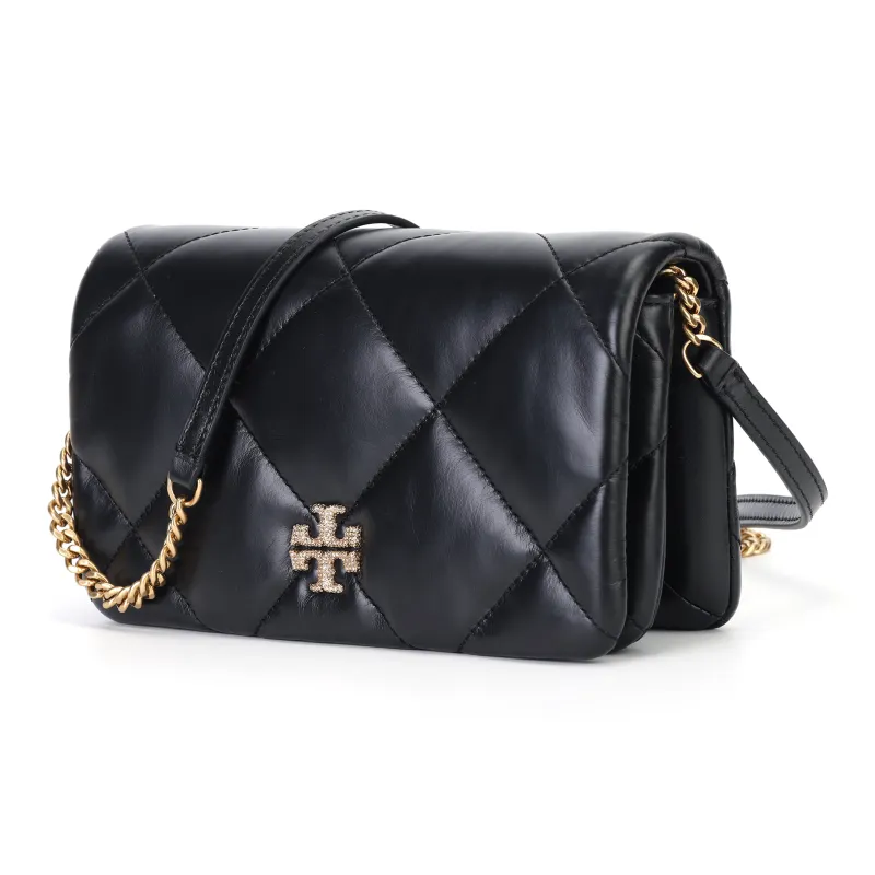 TORY BURCH Kira Nappa Leather Crossbody Bag, Shoulder Bag Women's Black-1
