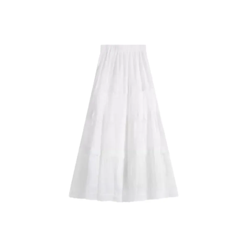 OUTDOORPRINCE Casual Long Skirt Women's White-1