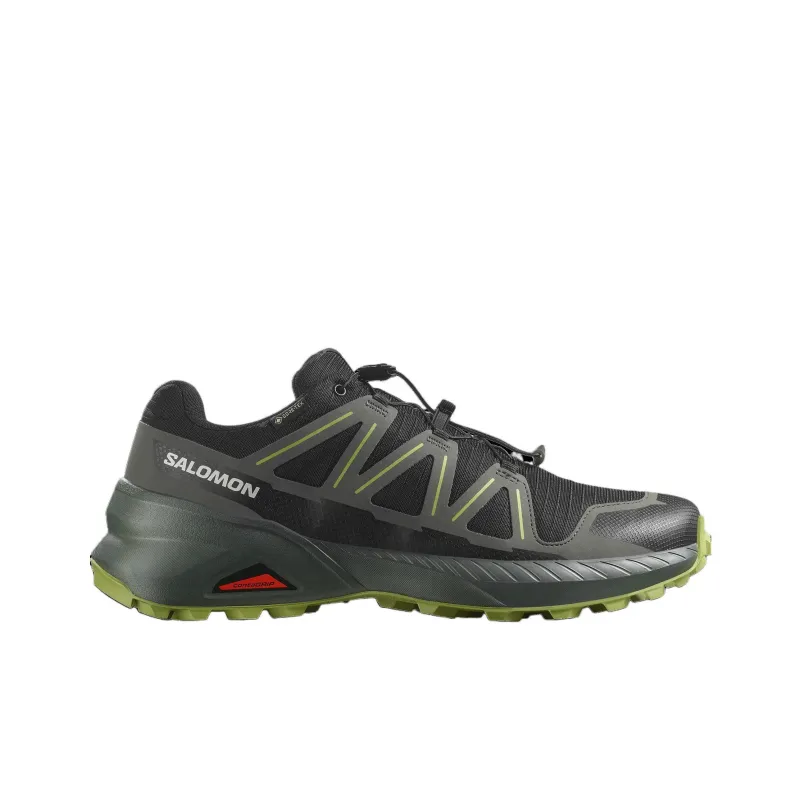SALOMON Anti-Slip Wear-Resistant Low-Top Trail Running Running Shoes Men's Black Green-1