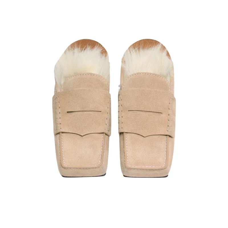 Jacquemus Carré Loafers Women's Beige-3
