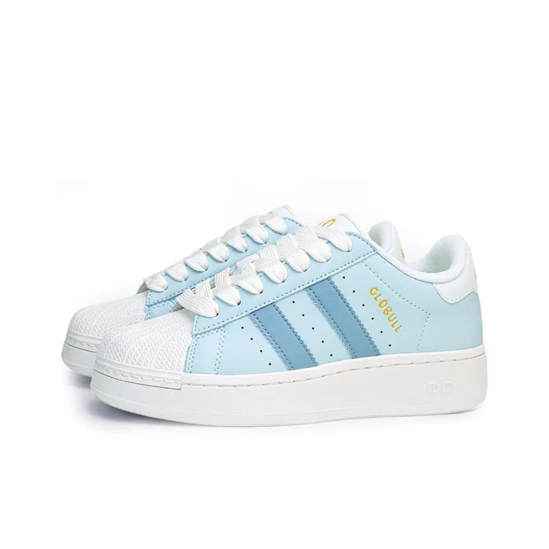 GLO BULL Anti-Slip And Wear-Resistant Breathable Low-Top Skateboard Shoes Unisex Swiss Blue-2