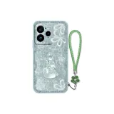 Light Cyan-DW Glitter Gourd Green+Floral Bracelet
