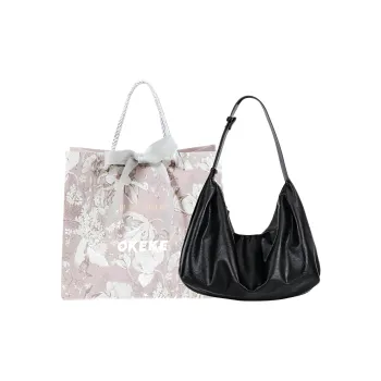 OKEKE PU Shoulder Bag Women's Black