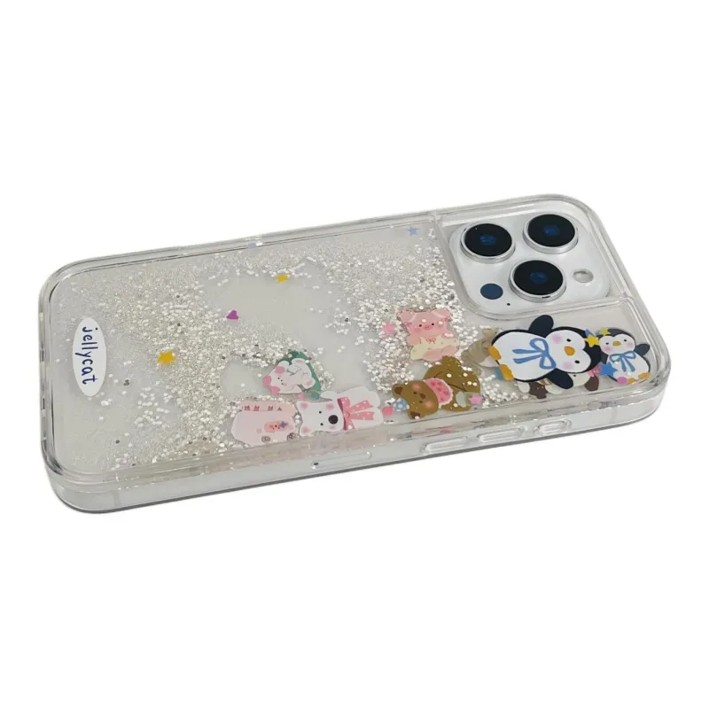 Sopi Acrylic Material Lush Jellycat Animal Doll Phone Cases Compatible With IPhone 16/15 Pro Max/Apple 13/14 Pro/Max-6
