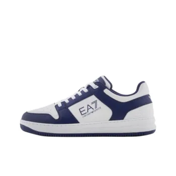 EMPORIO ARMANI EA7 Low Top Skateboard Shoes Unisex Blue/Cream White