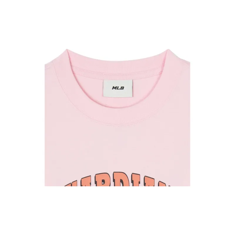 MLB Drop Shoulder Sleeve T-Shirt Unisex Pink-2