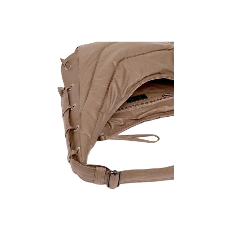 Lemaire Cotton Croissant Bag Handbag Shoulder Bag Medium Size Unisex Brown-3