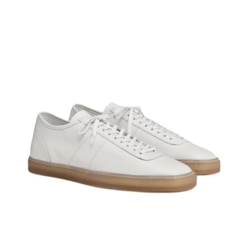 Lemaire Low Top Skateboard Shoes Men's Ecru-2