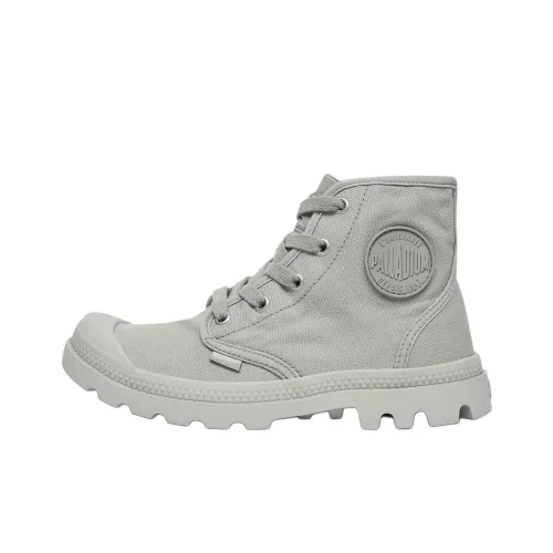 Palladium Pampa Anti Slip Wear Resistant High Top Casual Shoes Women's Gray