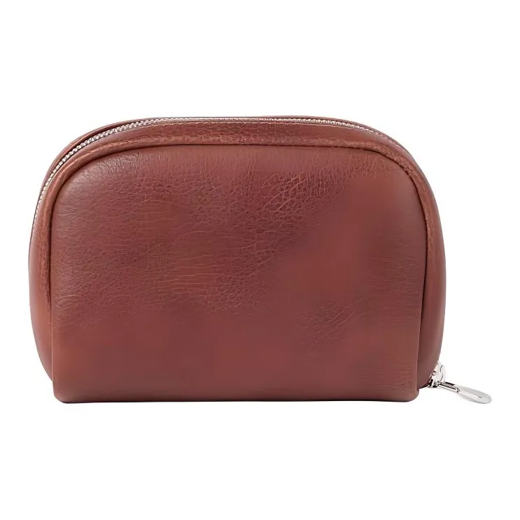 Brunello Cucinelli Grain Calfskin Toiletry Bag Men's Brown-1