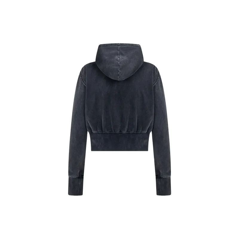 DanerWang Sweatshirts Unisex Washed Black-1