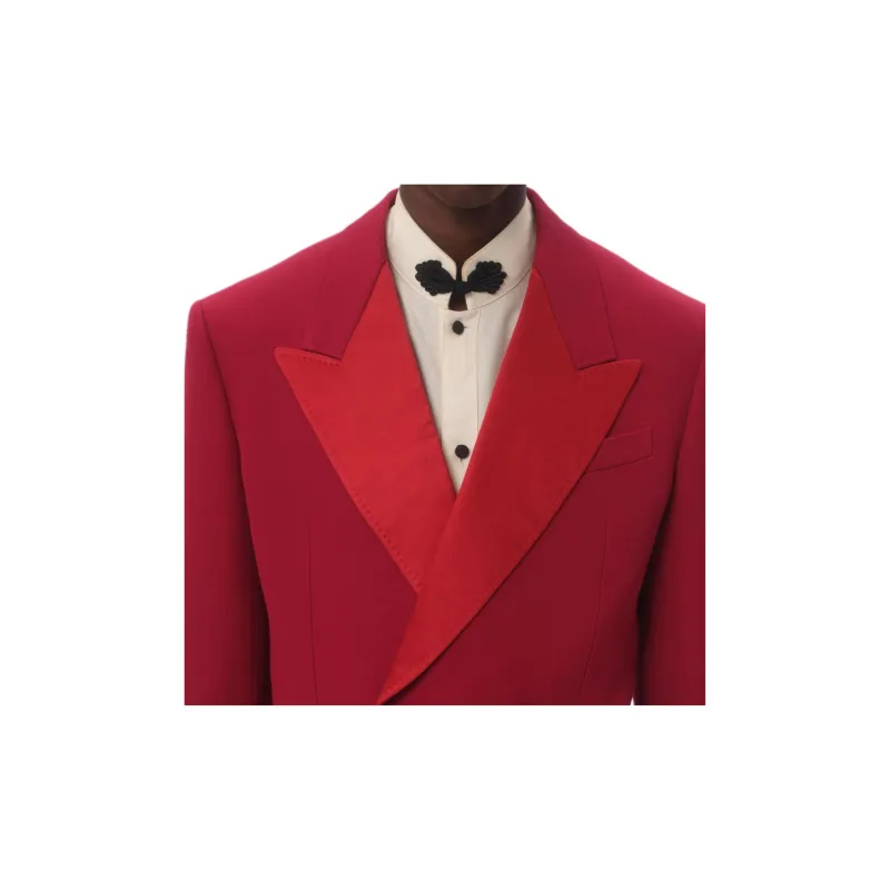 Valentino Business Suit Coat Men's Rose Red-8