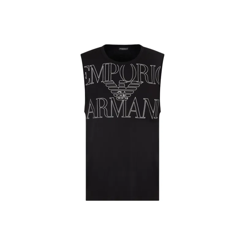 EMPORIO ARMANI Tank Tops Men's Black-0