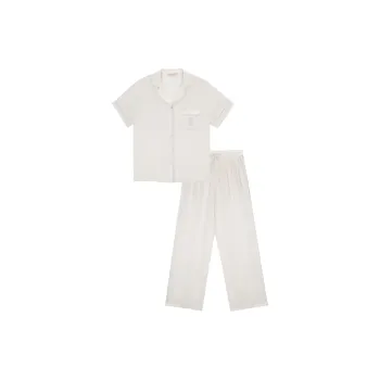Victoria's Secret Pajama Set Women's Coconut White