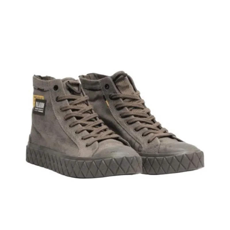Palladium Palla Ace Anti Slip Wear Resistant High Top Skateboard Shoes Men's Brown-3