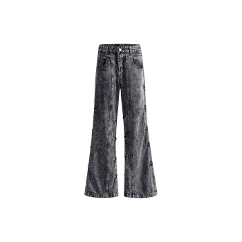 NVRFRGT Jeans Unisex Black Gray