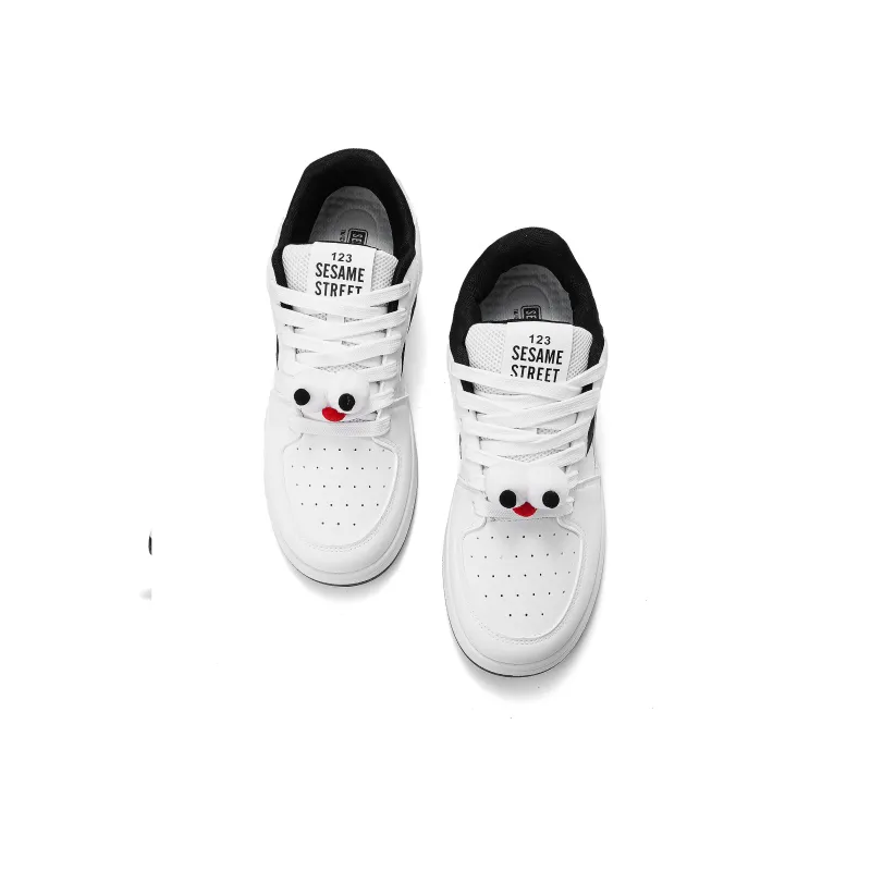 SESAME STREET Coverage Warm Slip-Resistant Cushioning Low-Top Skateboard Shoes Unisex-36