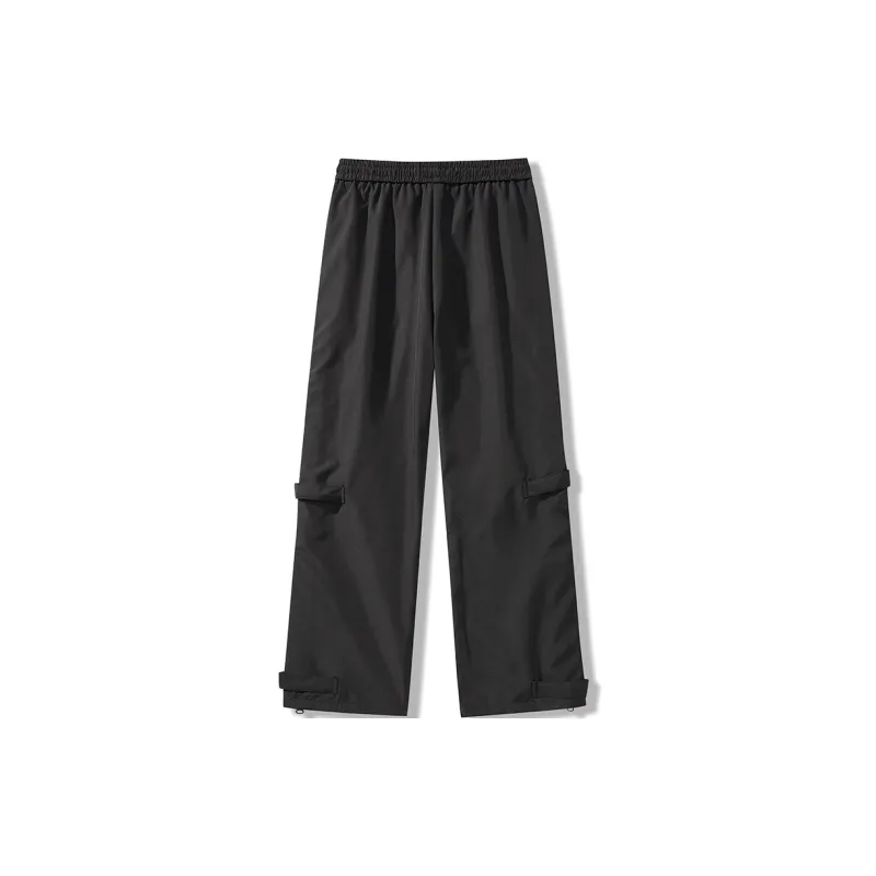 FA2LO Casual Pants Unisex Black-3