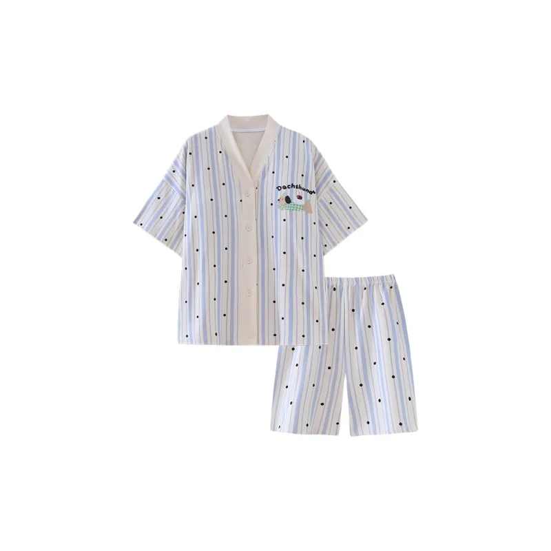 O'MESIK Pajama Set Women's Blue-0