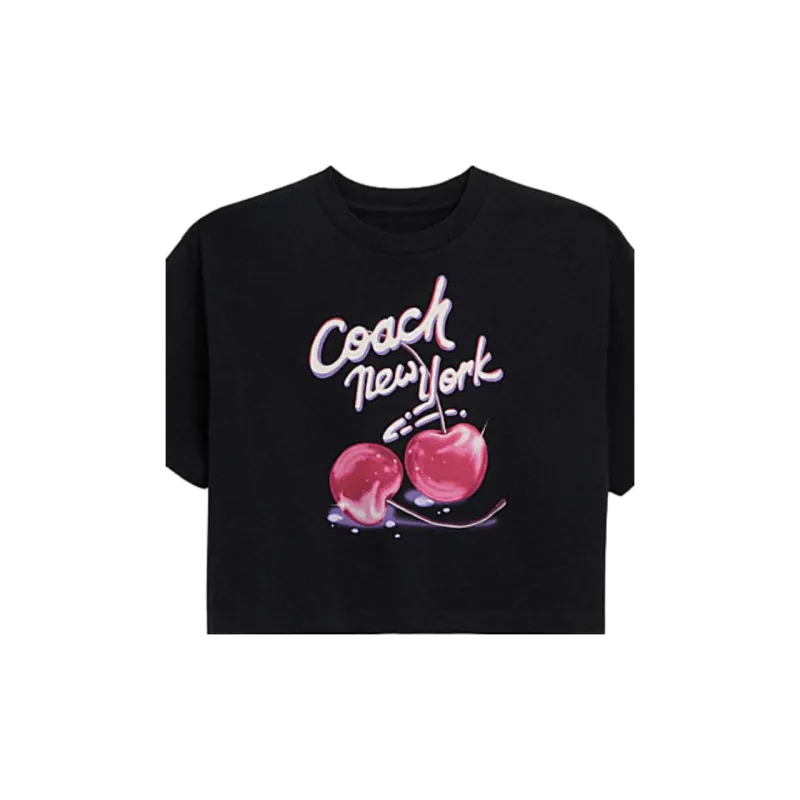 COACH T Shirts Women's Black-4