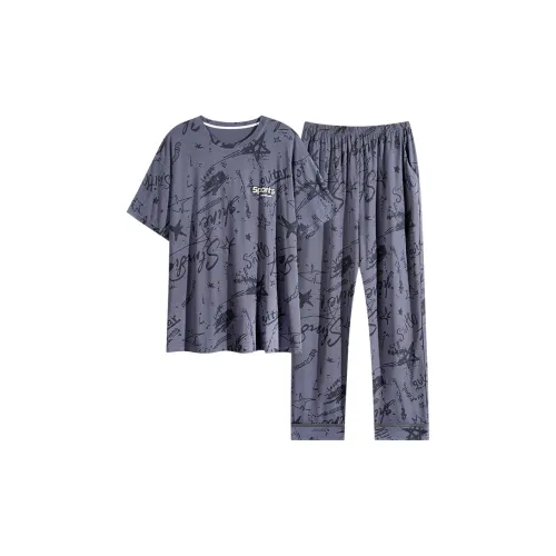 MIIOW Cool One Summer Series Pajama Set Men's Slate Gray