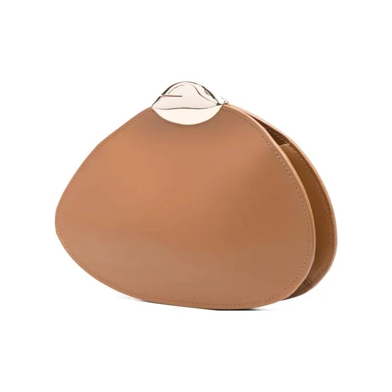 BENEDETTA BRUZZICHES Calfskin Clutches Shoulder Bags Women's Ochre Brown-1