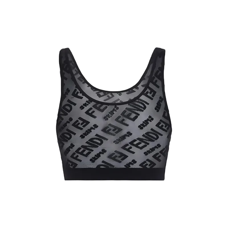 FENDI X Skims Hosiery Bralette Black-1