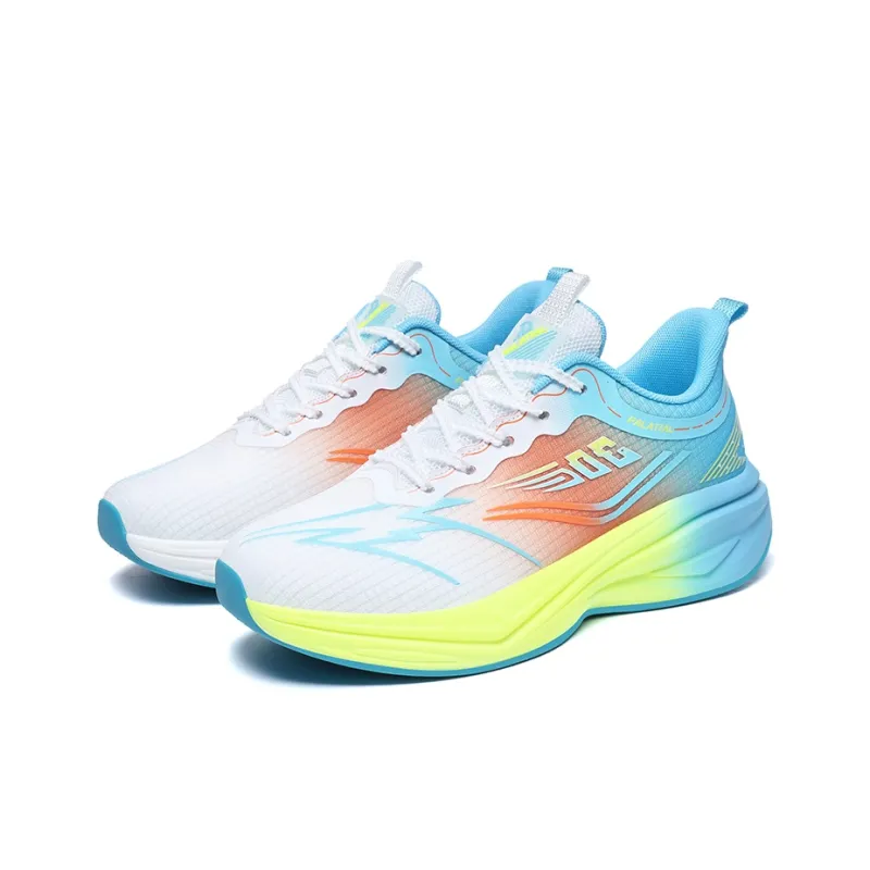 PALATIAL Shanling Running Shoes Men Low Top Sea Salt Blue/Misty Black Blue/White Orange-9