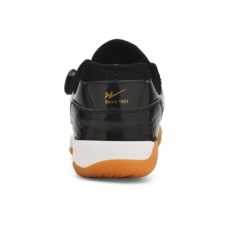 Binary Shock Absorbers With Slip Resistant And Abrasion Resistant Properties Low Top Training Shoes Unisex Black Gold-4