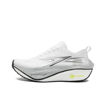 A.KNACKFUSS Cushioning Anti Slip And Wear Resistant Breathable Support Low Top Running Shoes Unisex Silver White