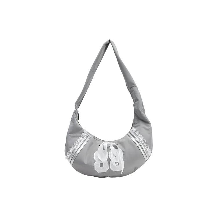 URBAN REVIVO Fabric Crossbody Bag, Shoulder Bag Tubas Women's Red Brown/Cool Gray-8