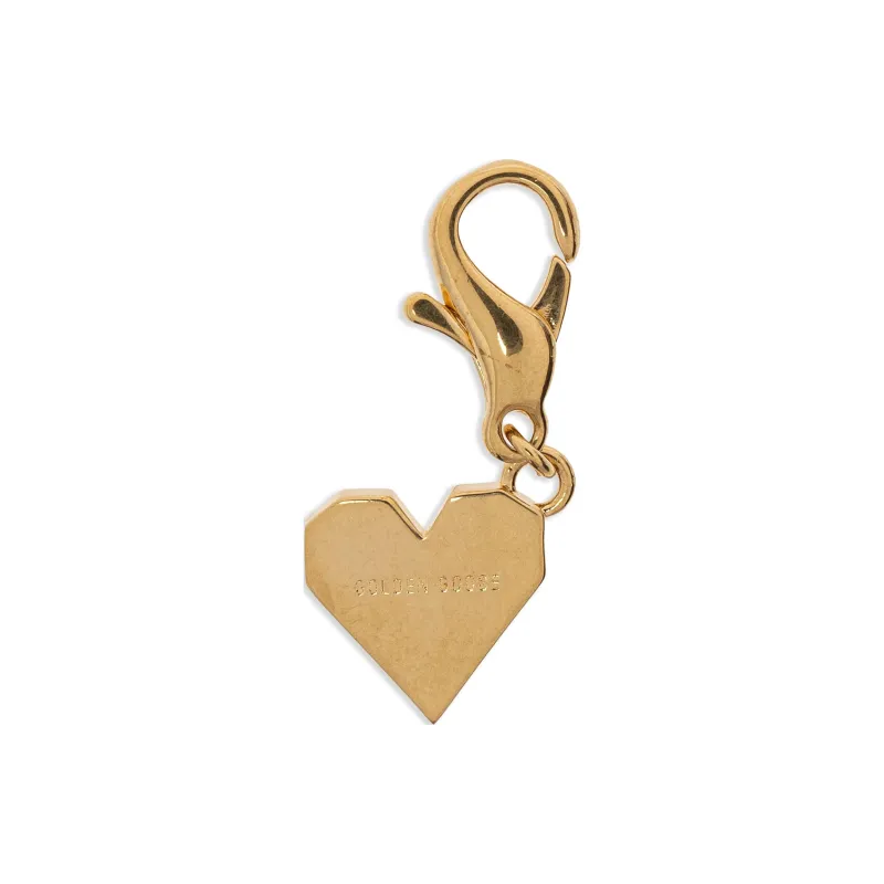 En Goose Deluxe Brand Heart Shaped Pendant Embellished Keyring-1