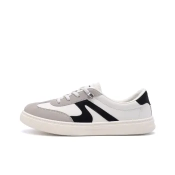 HUANQIU Durable Moisture Wicking Lightweight Low Top Casual Shoes Women's Beige Black