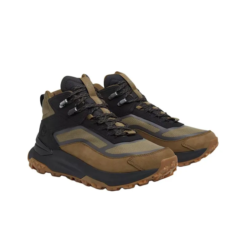 Timberland Motion Anti Slip Wear Resistant Mid Top Hiking Shoes Men's Black-2