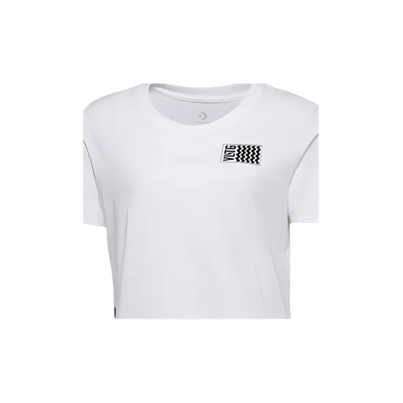 Converse Voltage Set in Sleeve T Shirt Women's White-4