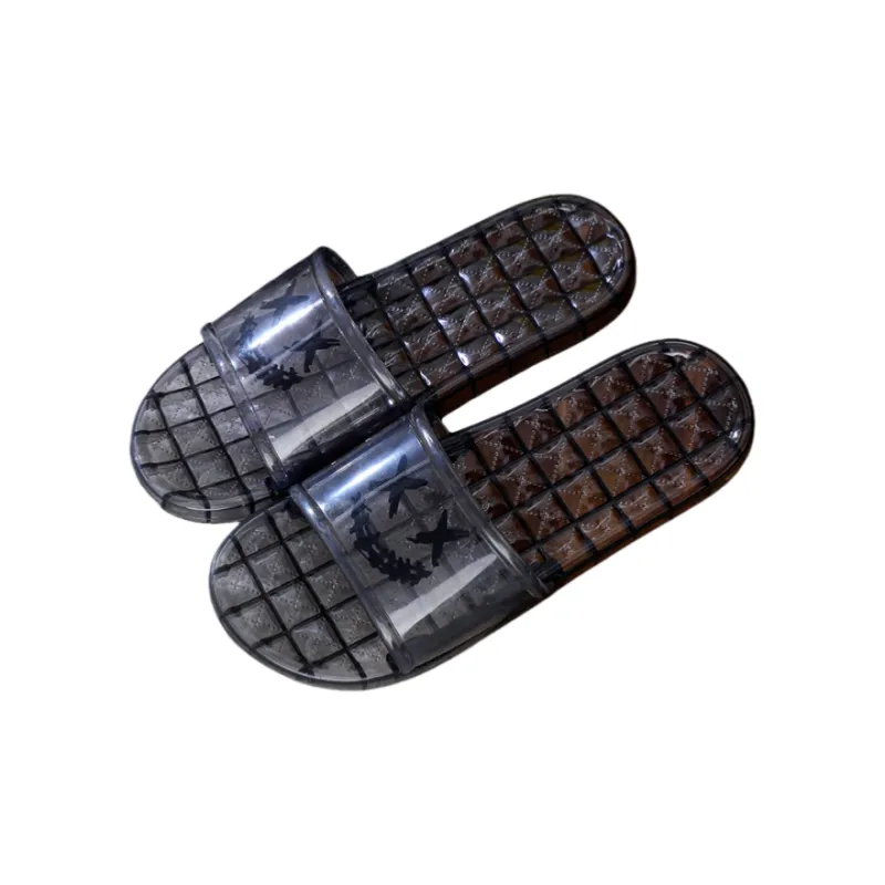 YUZHAOLIN Home Transparent Jelly Slippers For Women's Summer Indoor Bathing Bathroom Crystal Slippers Unisex-2